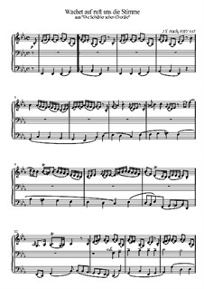 Choralvorspiele II (Schübler Chorales): Wachet auf, ruft uns die Stimme (in Es-Dur), BWV 645 by Johann Sebastian Bach