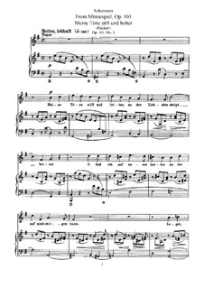 Minnespiel, Op.101: Nr.1-2, 4, 6 by Robert Schumann