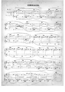 Fünfzig Stücke für Orgel, Op.24: No.4 Communion in A Minor by Edouard Batiste