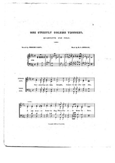 One Sweetly Solemn Thought: For vocal quartet by Robert Steele Ambrose