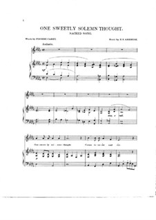 One Sweetly Solemn Thought: Für Stimme und Klavier by Robert Steele Ambrose