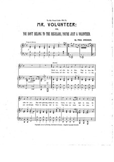 Mr. Volunteer: Mr. Volunteer by Paul Dresser