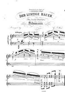 Nr.10 Fröhlicher Landmann: Für Klavier by Robert Schumann