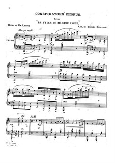 La fille de Madame Angot: Conspirators' Chorus by Charles Lecocq