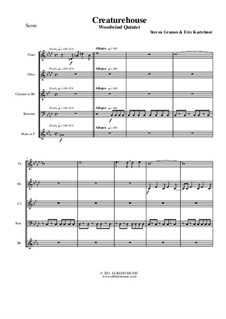 Creaturehouse: Woodwind quintet, AMSM37 by Steven Grames, Eric Kartchner