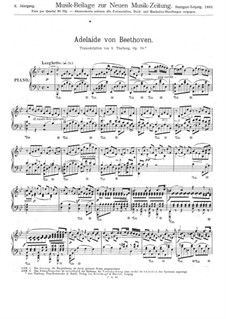 Adelaide, Op.46: Klavierauszug by Ludwig van Beethoven