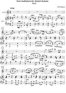 Four small pieces for clarinet and piano: Stück Nr.2 by Ali Osman