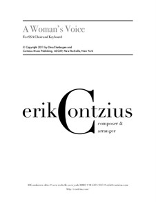 A Woman's Voice: A Woman's Voice by Erik Contzius