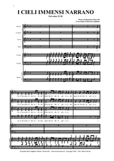 I cieli immensi narrano: For choir, two trumpets and organ by Benedetto Marcello