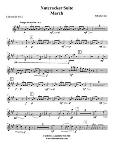 Vollständiger Teile: Klarinette in B 2 (transponierte Stimme) by Pjotr Tschaikowski