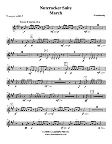 Vollständiger Teile: Trompete in B 2 (transponierte Stimme) by Pjotr Tschaikowski