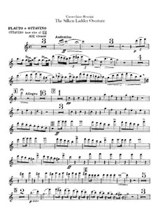 Die seidene Leiter: Ouvertüre – Flötenstimme by Gioacchino Rossini