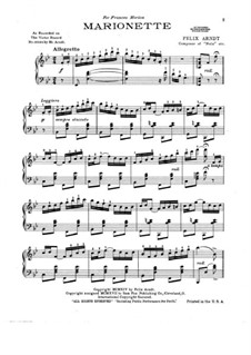 Marionette: Für Klavier by Felix Arndt