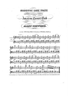Mahopac Lake Waltz: Mahopac Lake Waltz by Allen Dodworth