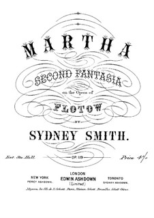 Martha, oder Der Markt zu Richmond: Fantasie für Klavier Nr.2 by Friedrich von Flotow