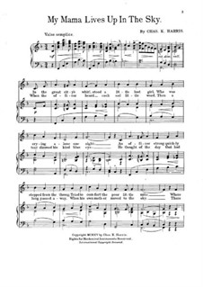 My Mama Lives Up in the Sky: My Mama Lives Up in the Sky by Charles Kassell Harris