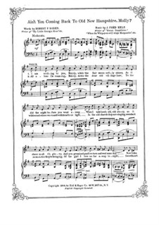 Ain't You Coming Back to Old New Hampshire, Molly: Ain't You Coming Back to Old New Hampshire, Molly by J. Fred Helf