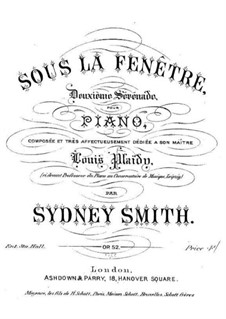 Sous la fenêtre, Op.52: Sous la fenêtre by Sydney Smith