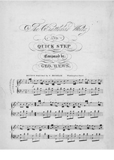 The Brattleboro Waltz and Quick Step: Für Klavier by George Hews
