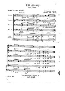 Der Rosenkranz: Partitur für Stimmen und Klavier (ad libitum) by Ethelbert Woodbridge Nevin