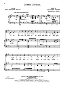 Mother Machree: In B-Dur by Ernest R. Ball, Chauncey Olcott
