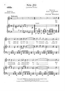 Na-jo. Lied für Stimme und Klavier: Na-jo. Lied für Stimme und Klavier by Rudy Wiedoeft