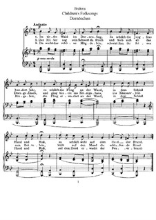 Volkskinderlieder, WoO 31: Vollsammlung by Johannes Brahms