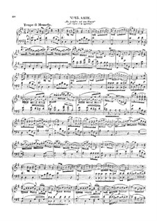 Vollständige Oper: Akt IV, für Klavier by Wolfgang Amadeus Mozart