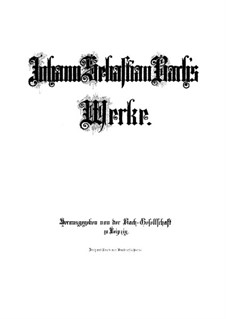 Thematic Catalogue of Works: Thematic Catalogue of Works by Johann Sebastian Bach