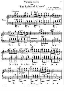 Türkischer Marsch: Für Klavier (Version von A. Rubinstein) by Ludwig van Beethoven