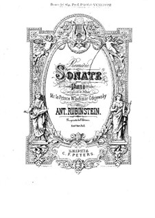 Sonate für Klavier Nr.1 in E-Dur, Op.12: Teil I by Anton Rubinstein