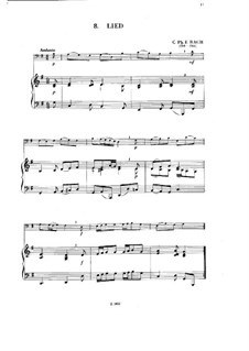 Lied für Cello und Klavier: Lied für Cello und Klavier by Carl Philipp Emanuel Bach