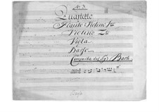 Quartett für Flöte (oder Violine) und Streicher in C-Dur: Quartett für Flöte (oder Violine) und Streicher in C-Dur by Johann Christian Bach