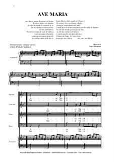Ave Maria, D.839 Op.52 No.6: Für Chor und Klavier by Franz Schubert