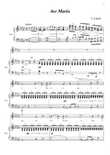 Ave Maria: Für Stimme und Klavier by Luigi Luzzi