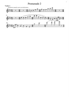 Promenade II: Für Streichinstrumente – Stimmen by Modest Mussorgski