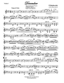 Nr.12 Dezember (Weihnachten): Version für Streichquartett by Pjotr Tschaikowski