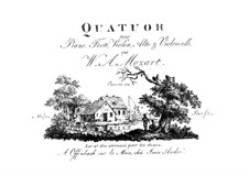 Quintett für Klarinette und Streicher in A-Dur, K.581: Bearbeitung für Klavierquartett – Klavierstimme by Wolfgang Amadeus Mozart