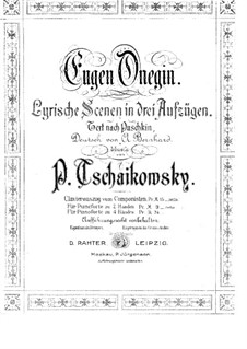 Vollstandige Oper: Klavierauszug by Pjotr Tschaikowski
