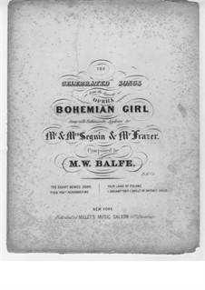 Die Zigeunerin: The Fair Land of Poland, für Stimme und Klavier by Michael William Balfe
