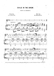 Child in the Snow: Child in the Snow by Henry Bollman