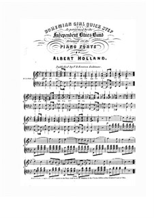 Die Zigeunerin: Quick Step, für Klavier by Michael William Balfe