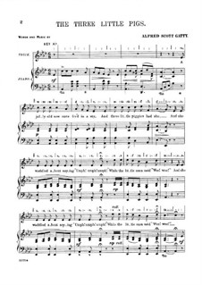 The Three Little Pigs: Für Stimme und Klavier by Alfred Scott Gatty