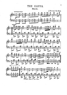 The Kappa. March for Piano: The Kappa. March for Piano by J. Howard Eu Daly