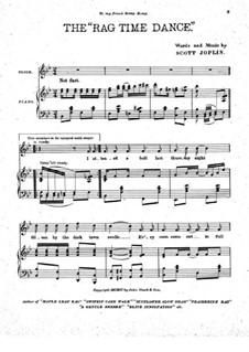 The Ragtime Dance: Für Stimme und Klavier by Scott Joplin