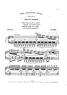 The Tolling Bell Approaching Mount Vernon, Op.1090: The Tolling Bell Approaching Mount Vernon by Charles Grobe