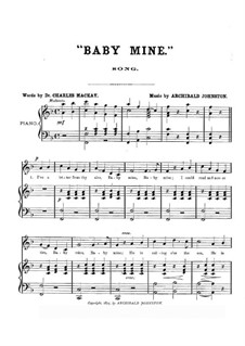 Baby Mine: Für Stimme und Klavier by Archibald Johnston