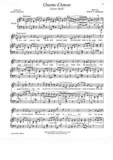 Charme d'amour: Klavierauszug mit Singstimmen by Edwin F. Kendall