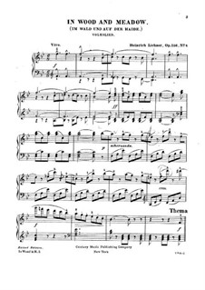 Im Wald und auf der Haide, Op.256 No.4: Im Wald und auf der Haide by Heinrich Lichner