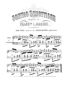 Sontag Schottisch for Piano: Sontag Schottisch for Piano by Franklin L. Harris